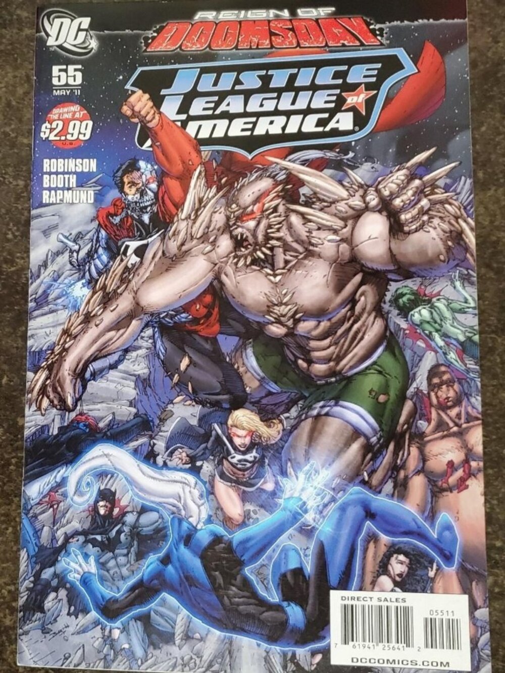 DC Comics JUSTICE LEAGUE OF AMERICA #55  (Reign of Doomsday) 2011 JAMES ROBINSON